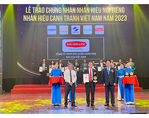 Dai-ichi Life Việt Nam vinh dự đạt danh hiệu  “Top 10 Nhãn hiệu nổi tiếng Việt Nam 2023”